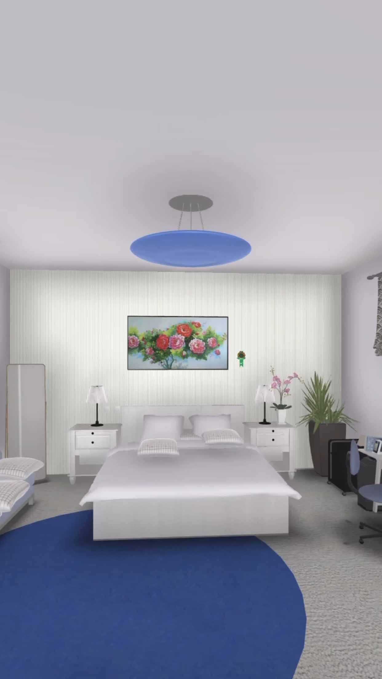 Trang trí làm đẹp phòng ngủ bằng tranh sơn dầu