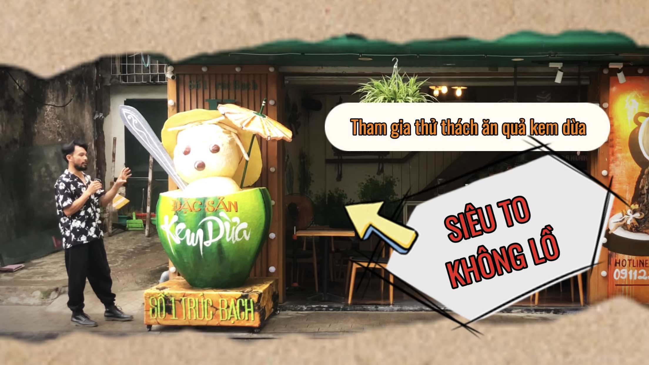 Tham gia thử thách ăn quả kem dừa SIÊU TO KHỔNG LỒ