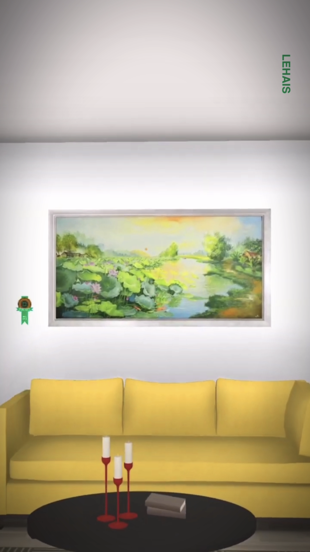 Sử dụng tranh sơn dầu trang trí phòng khách ấn tượng